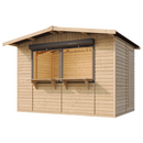 Timbela Verkaufsstand aus Holz M150Z – 303 x 199 cm – 6 m2 – Bild 5