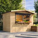 Timbela Verkaufsstand aus Holz M150Z – 303 x 199 cm – 6 m2 – Bild 1