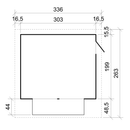 Timbela Verkaufsstand aus Holz M150Z – 303 x 199 cm – 6 m2 – Bild 8
