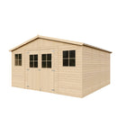 Timbela Gartenhaus Holz M330 – 401 x 395 cm – 16 m2 – Bild 2