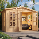 Timbela Freizeit-Gartenhaus M334FB – 303 x 199 cm – 6 m2 – Bild 1