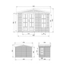 Timbela Freizeit-Gartenhaus M334FB – 303 x 199 cm – 6 m2 – Bild 6