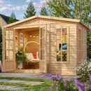 Timbela Freizeit-Gartenhaus M334FB – 303 x 199 cm – 6 m2 – Bild 5