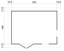 Timbela Freizeit-Gartenhaus M334FB – 303 x 199 cm – 6 m2 – Bild 7