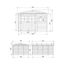 Timbela Holzschuppen M336 – 303 x 395 cm – 12 m2 – Bild 5