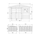 Timbela Holzschuppen M337 – 303 x 493 cm – 15 m2 – Bild 6