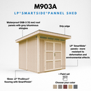 Timbela Gartenhaus mit LP® SmartSide® M903A – 236 x 250 cm – 6 m2 – Bild 5