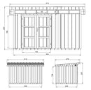 Timbela Gartenhaus mit LP® SmartSide® M904A – 236 x 368 cm – 9 m2 – Bild 8