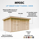 Timbela Gartenhaus mit LP® SmartSide® M905C – 236 x 486 cm – 12 m2 – Bild 8