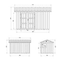 Timbela Gartenhaus mit LP® SmartSide® M914A – 236 x 368 cm – 9 m2 – Bild 8