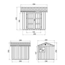 Timbela Gartenhaus mit LP® SmartSide® M913A – 236 x 250 cm – 6 m2 – Bild 7