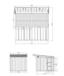 Timbela Verkaufsstand LP® SmartSide® M950 – 236 x 250 cm – 6 m2 – Bild 11