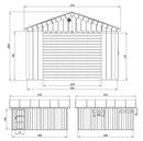 Timbela Garage LP® SmartSide® M991B – 354 x 486 cm – 17 m2 – Bild 10