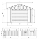Timbela Garage LP® SmartSide® M992B – 354 x 604 cm – 21 m2 – Bild 10