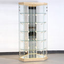 Form Department MALL.A17 – Standvitrine aus Glas, 6-Eck