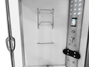 Mazur MO-08135S WEISS Duschkabine mit Badewanne und Hydromassage- + Dampfsaunafunktion 135 x 135 x 220 cm