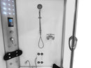 Mazur MO-08135S WEISS Duschkabine mit Badewanne und Hydromassage- + Dampfsaunafunktion 135 x 135 x 220 cm