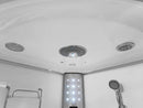 Mazur MO-08135 WEISS Duschkabine mit Badewanne und Hydromassage 135 x 135 x 220 cm