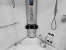 Mazur MO-08135S WEISS Duschkabine mit Badewanne und Hydromassage- + Dampfsaunafunktion 135 x 135 x 220 cm
