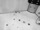 Mazur MO-08135S WEISS Duschkabine mit Badewanne und Hydromassage- + Dampfsaunafunktion 135 x 135 x 220 cm
