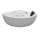 Mazur MO-08135 WEISS Duschkabine mit Badewanne und Hydromassage 135 x 135 x 220 cm
