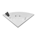 Mazur MO-08135 WEISS Duschkabine mit Badewanne und Hydromassage 135 x 135 x 220 cm