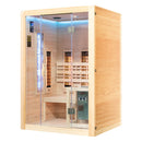 Mazur MO-SW2 Kombi-Infrarot-/Finnische Sauna mit HARVIA 3,5 kW Heizgerät und Salzstein 130 x 110 x 190 cm