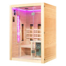 Mazur MO-SW2 Kombi-Infrarot-/Finnische Sauna mit HARVIA 3,5 kW Heizgerät und Salzstein 130 x 110 x 190 cm