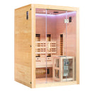 Mazur MO-SW2 Kombi-Infrarot-/Finnische Sauna mit HARVIA 3,5 kW Heizgerät und Salzstein 130 x 110 x 190 cm