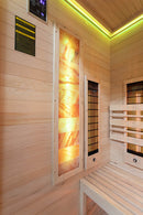 Mazur MO-SW2 Kombi-Infrarot-/Finnische Sauna mit HARVIA 3,5 kW Heizgerät und Salzstein 130 x 110 x 190 cm