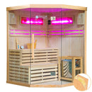 Mazur MO-EA3CS Trockensauna mit HARVIA 6 kW Heizgerät, Salzstein und Wandisolierung 150 x 150 x 200 cm