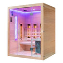 Mazur MO-SW3 Kombi-Infrarot-/Finnische Sauna mit HARVIA 4,5 kW Heizgerät und Salzsteinen 150 x 120 x 190 cm