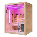 Mazur MO-SW3 Kombi-Infrarot-/Finnische Sauna mit HARVIA 4,5 kW Heizgerät und Salzsteinen 150 x 120 x 190 cm