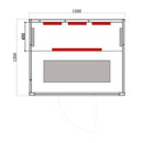 Mazur MO-EA3R Infrarotsauna 150 x 120 x 190 cm – Kanadische Tanne