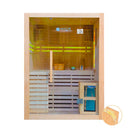 Mazur MO-EA3S XL Trockensauna mit HARVIA 4,5 kW Ofen, Salzstein und Wandisolierung 150 x 150 x 200 cm