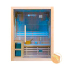 Mazur MO-EA3S Trockensauna mit HARVIA 3,5 kW Heizgerät, Salzstein und Wandisolierung 150 x 120 x 190 cm