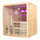 Mazur MO-EA4-I Trockensauna mit HARVIA 6 kW Ofen, Salzstein und Wandisolierung 180 x 160 x 200 cm
