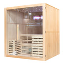 Mazur MO-EA4-I Trockensauna mit HARVIA 6 kW Ofen, Salzstein und Wandisolierung 180 x 160 x 200 cm