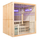 Mazur MO-EA4-I Trockensauna mit HARVIA 6 kW Ofen, Salzstein und Wandisolierung 180 x 160 x 200 cm
