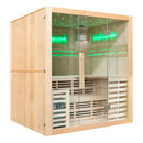 Mazur MO-EA4-I Trockensauna mit HARVIA 6 kW Ofen, Salzstein und Wandisolierung 180 x 160 x 200 cm