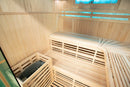 Mazur MO-EA4-I Trockensauna mit HARVIA 6 kW Ofen, Salzstein und Wandisolierung 180 x 160 x 200 cm