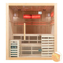 Mazur MO-EA4-I Trockensauna mit HARVIA 6 kW Ofen, Salzstein und Wandisolierung 180 x 160 x 200 cm
