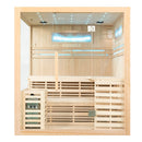 Mazur MO-EA4-II Trockensauna mit HARVIA 6 kW Ofen, Salzstein und Wandisolierung 180 x 160 x 200 cm