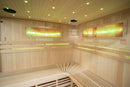 Mazur MO-EA4-II Trockensauna mit HARVIA 6 kW Ofen, Salzstein und Wandisolierung 180 x 160 x 200 cm