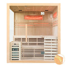 Mazur MO-EA4-II Trockensauna mit HARVIA 6 kW Ofen, Salzstein und Wandisolierung 180 x 160 x 200 cm
