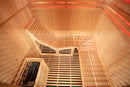 Mazur MO-EA4-L Trockensauna mit HARVIA 6 kW Ofen, Salzstein und Wandisolierung 180 x 160 x 200 cm
