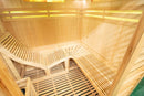 Mazur MO-EA4-L Trockensauna mit HARVIA 6 kW Ofen, Salzstein und Wandisolierung 180 x 160 x 200 cm