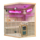 Mazur MO-EA4CS Trockensauna mit HARVIA 6 kW Ofen, Salzstein und Wandisolierung 180 x 180 x 200 cm