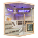 Mazur MO-EA4CS Trockensauna mit HARVIA 6 kW Ofen, Salzstein und Wandisolierung 180 x 180 x 200 cm