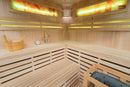 Mazur MO-EA4CS Trockensauna mit HARVIA 6 kW Ofen, Salzstein und Wandisolierung 180 x 180 x 200 cm